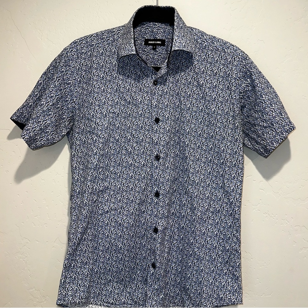 Jared Lang Men’s Short Sleeve Button Down Shirt